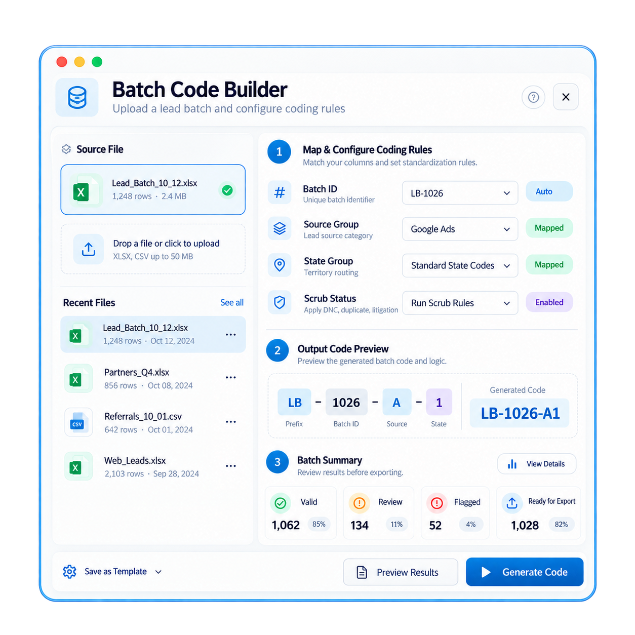 Batch Code Builder